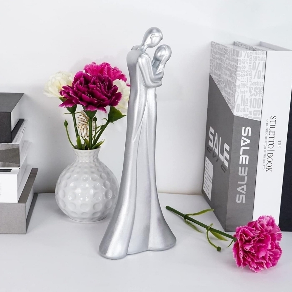 DreamsEden Modern Couple Sculpture, Romantic Her and Him Hugging Figurine